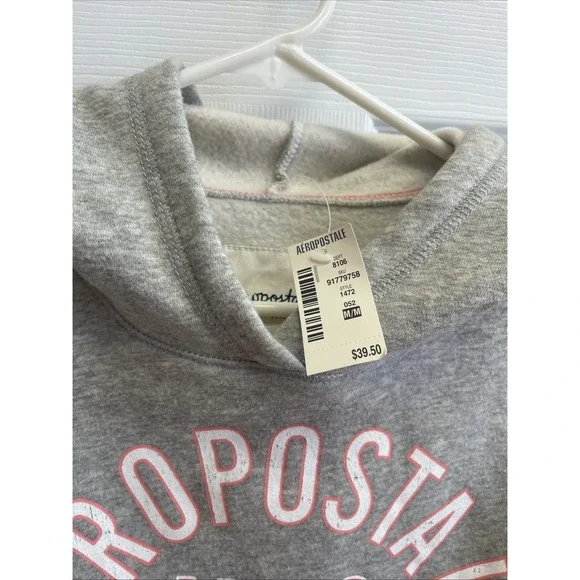 Aeropostale - Hooded Sweatshirt - Gray - Juniors Size Medium - Picture 3 of 5